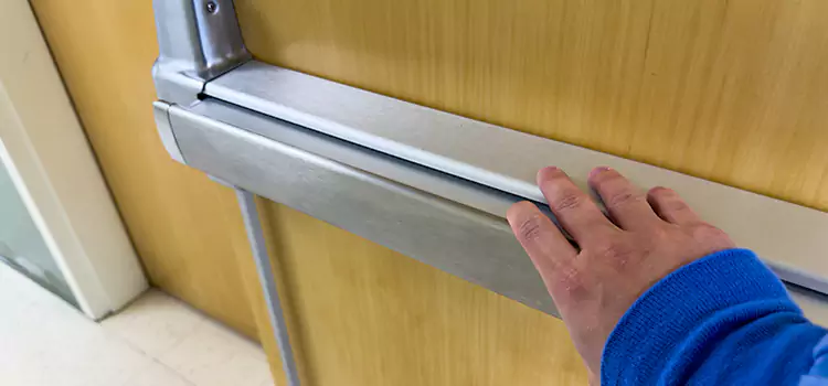 Installing a Push Bar on a Door Hazleton